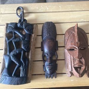Wooden African Wall Art